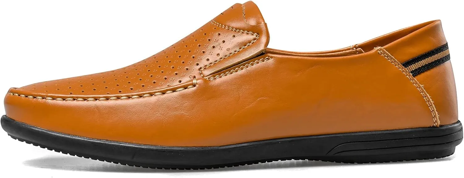 Loafer Premium Genuine Leather Men's Casual Shoes Slip On Mens Driving Penny Loafers for Men Lightweight Breathable