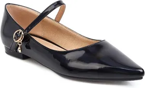 Loafers for Women Women's Leather Flat Shoes - Soft Loafers with Straps for Dance and Walking Large