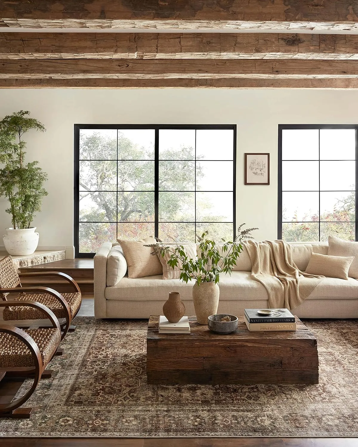 Loloi Magnolia Home by Joanna Gaines Sinclair Collection SIN-01 Rust/Lagoon 8'-6" x 11'-6", .25" Pile Height, Machine Washable, Area Rug