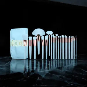 Love U Back 24-Piece Makeup Brush Set | C.LUX Cosmetics | Ultra-Soft & Cruelty-Free Bristles | Complete Face & Eye Set | Includes Travel Case