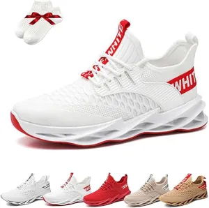 Luniva Shoes, Height Boosting Shoes For Men, Breathable Knitted Non-Slip Slip-On Sneakers