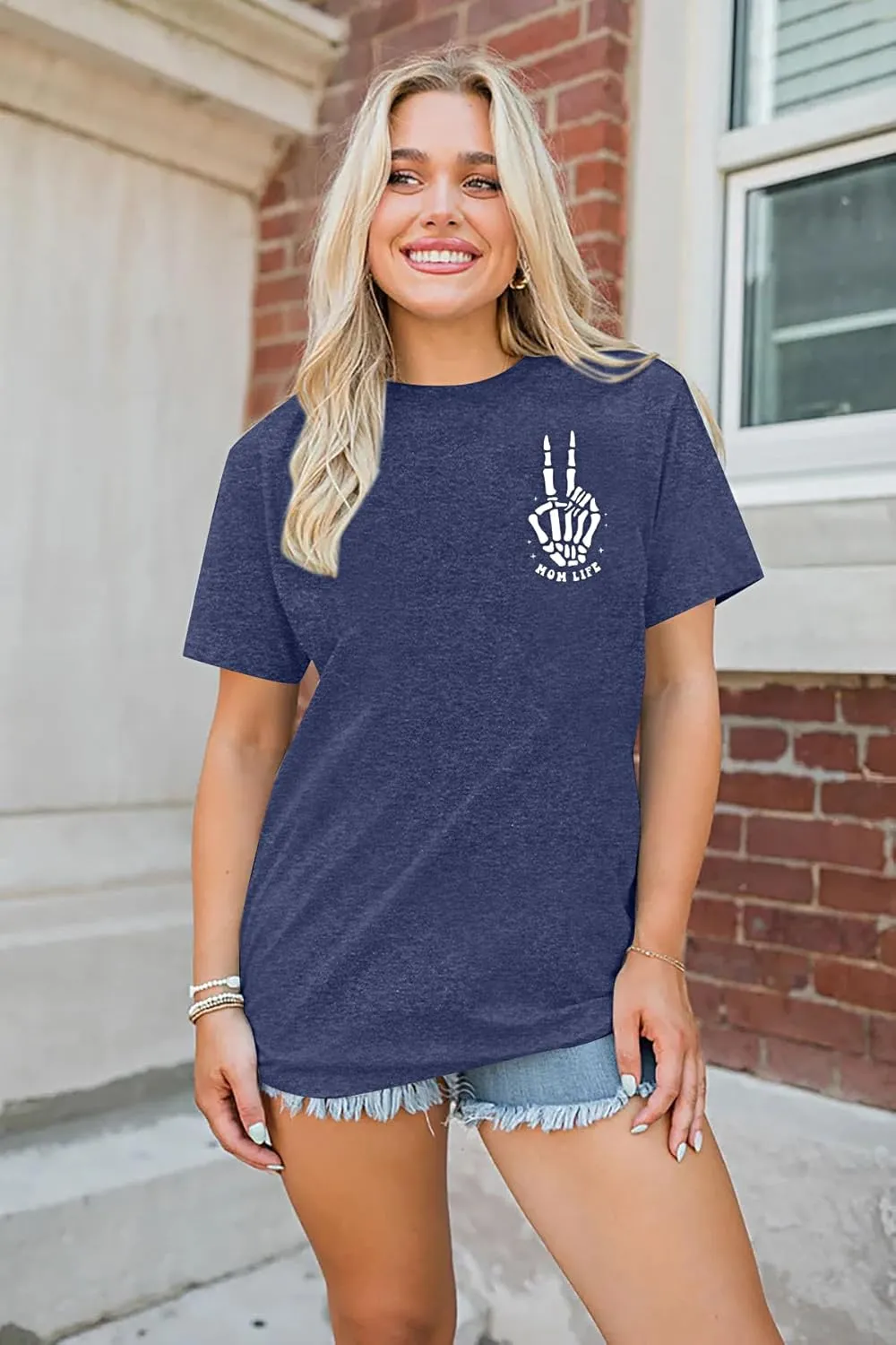 Mama Shirts Mom Life T-Shirts Women Some Days I Rock It Shirt Vintage Casual Short Sleeve Tops