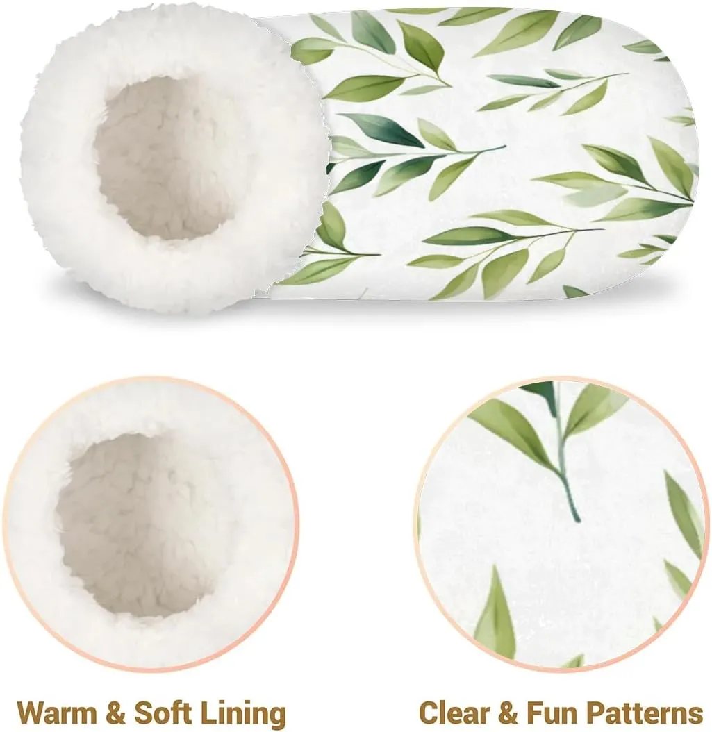 Maple Leaves Rustic Soft Home Slippers for Women Lightweight Men's House Shoes Women's Slippers