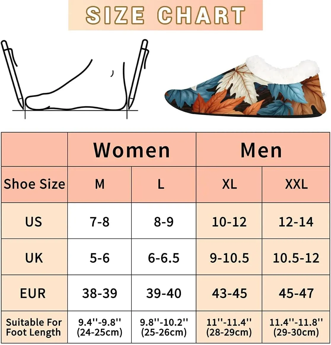 Maple Leaves Rustic Soft Home Slippers for Women Lightweight Men's House Shoes Women's Slippers