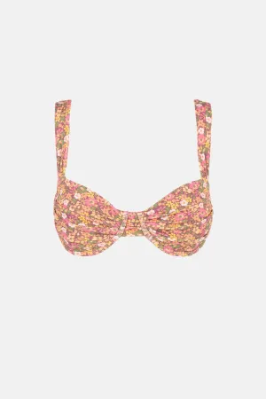 Marie Floral Soft Strap Balconette Top