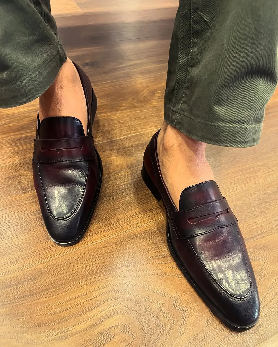 Maroon Classic Penny Loafer