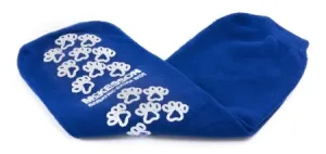 McKesson Terries Slipper Socks Bariatric Extra Wide Royal Blue Above the Ankle 1 Pair