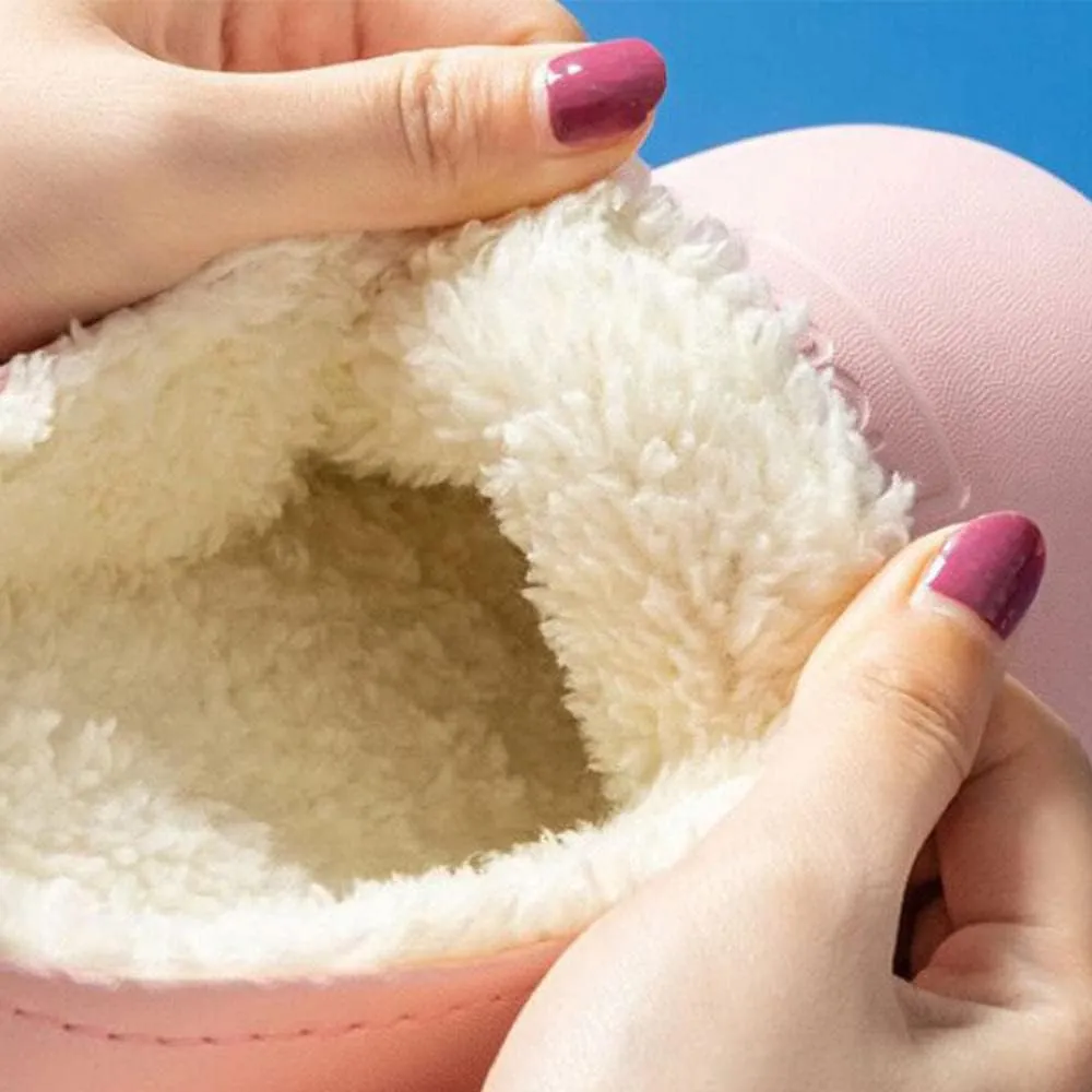 Memory Foam Slipper,Waterproof Non-Slip Cotton Slippers, Postpartum Thick-Soled Bag with Confinement Shoes-Yellow_40-41,Indoor Outdoor Shoes
