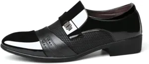 Men Classic Leather Oxford Loafers Slip On Business Formal Dress Shoes Elegant Comfortable