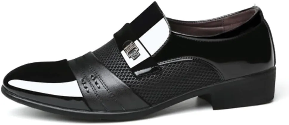 Men Classic Leather Oxford Loafers Slip On Business Formal Dress Shoes Elegant Comfortable