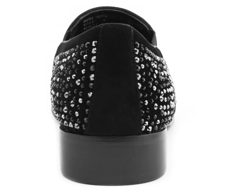 Men Dress Shoes-Desta Black/Silver