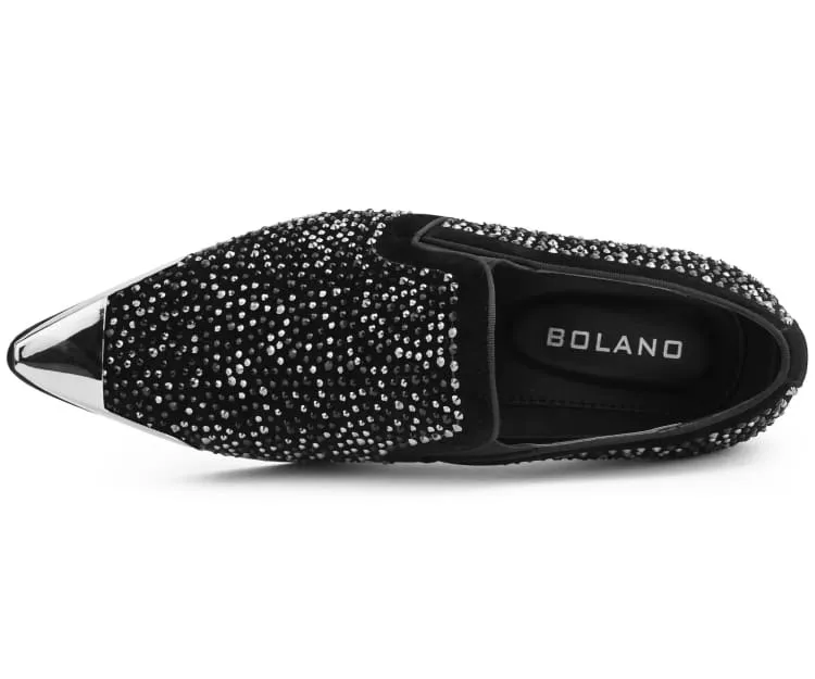 Men Dress Shoes-Desta Black/Silver