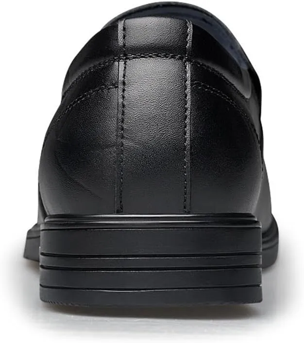 Men Leather Oxford Shoes Slip On Breathable British Style Low Cut Leisure Official Party Trendy Comfortable