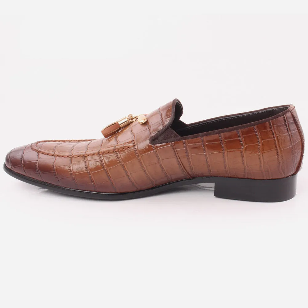 Men "Hugo" Sleek Almond Toe Slip On Shoes