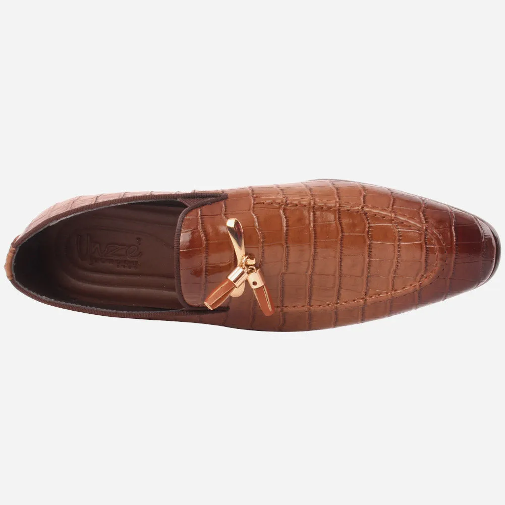 Men "Hugo" Sleek Almond Toe Slip On Shoes