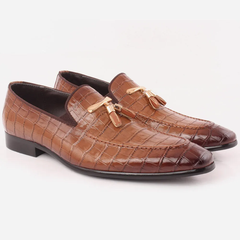 Men "Hugo" Sleek Almond Toe Slip On Shoes
