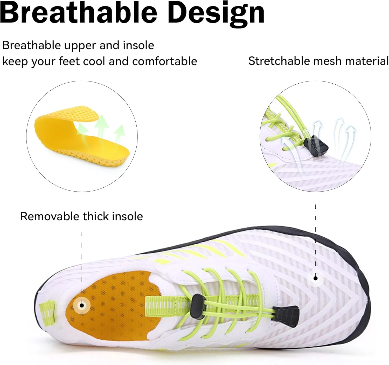 Men Women Slip On Shoes Minimalist Barefoot Shoes Beach Hiking Water Sports Shoes for Yoga Surf Outdoor Activities