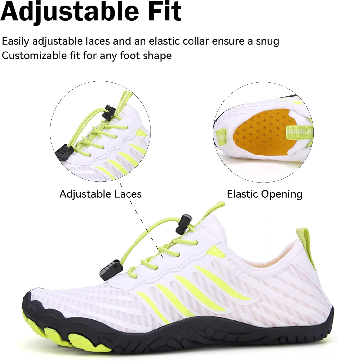 Men Women Slip On Shoes Minimalist Barefoot Shoes Beach Hiking Water Sports Shoes for Yoga Surf Outdoor Activities