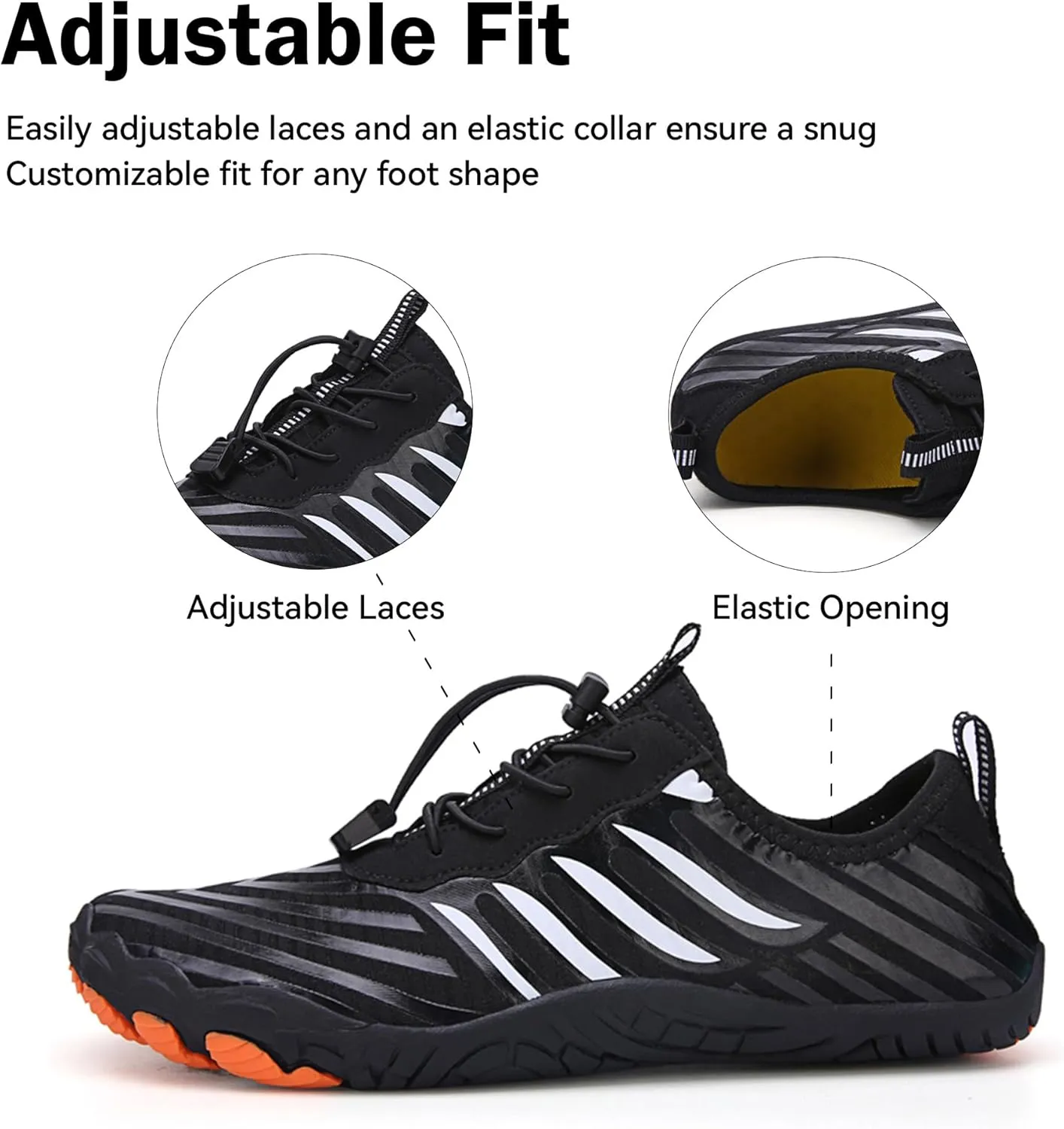 Men Women Slip On Shoes Minimalist Barefoot Shoes Beach Hiking Water Sports Shoes for Yoga Surf Outdoor Activities