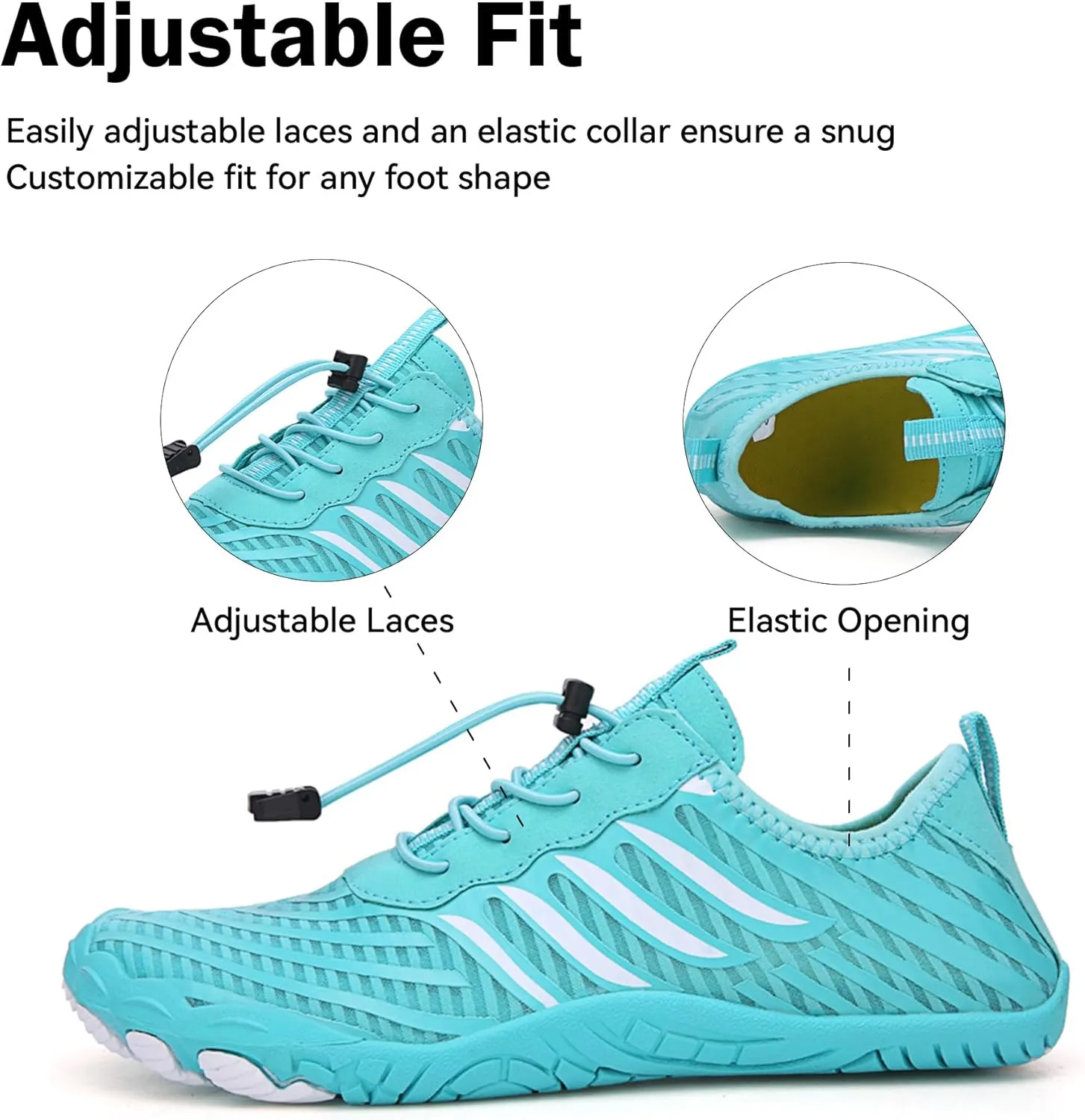 Men Women Slip On Shoes Minimalist Barefoot Shoes Beach Hiking Water Sports Shoes for Yoga Surf Outdoor Activities