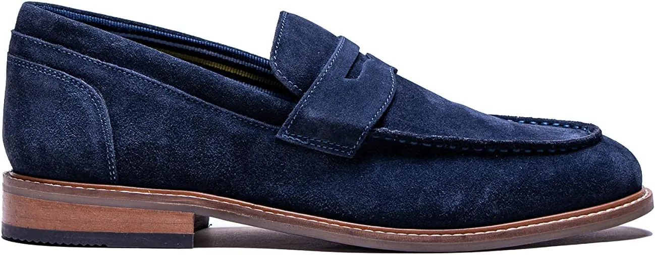 Men’s Casual Comfort Slip on Loafer Suede Semi-Formal Dress Shoes