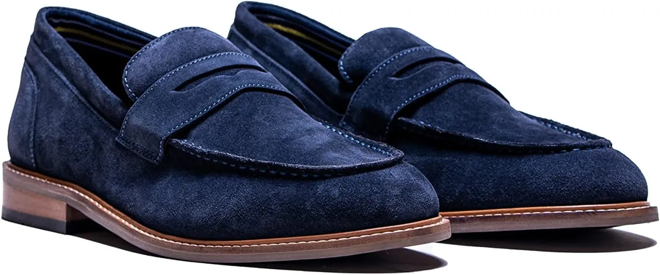 Men’s Casual Comfort Slip on Loafer Suede Semi-Formal Dress Shoes