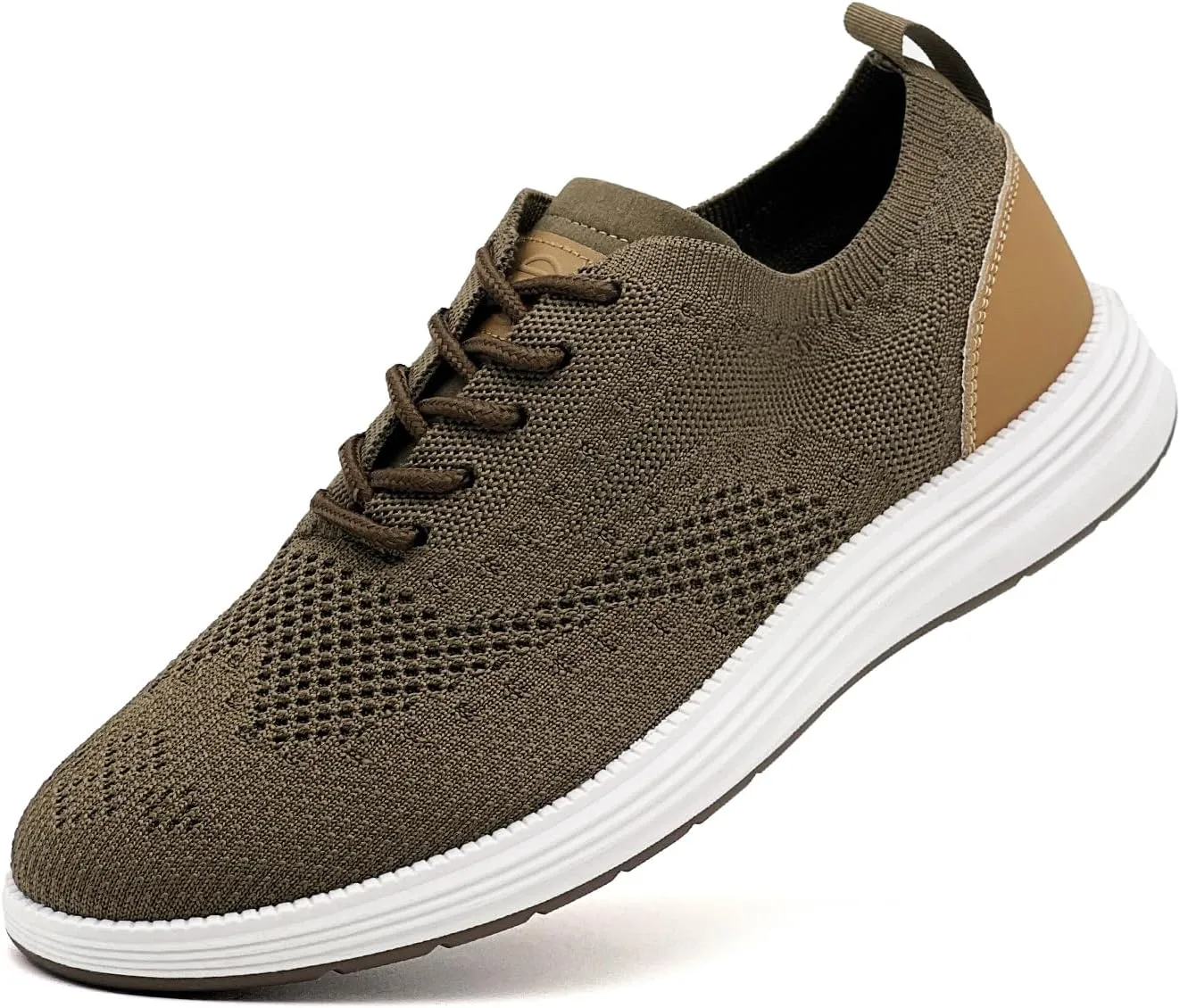 Men's Casual Dress Sneakers Oxfords Lace-Up Mesh Breathable Lightweight Fashion Walking Shoes Tennis Comfortable