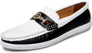 Men's Casual Leather Dress Shoes Business Formal Slip On Oxfords Shoes for Men