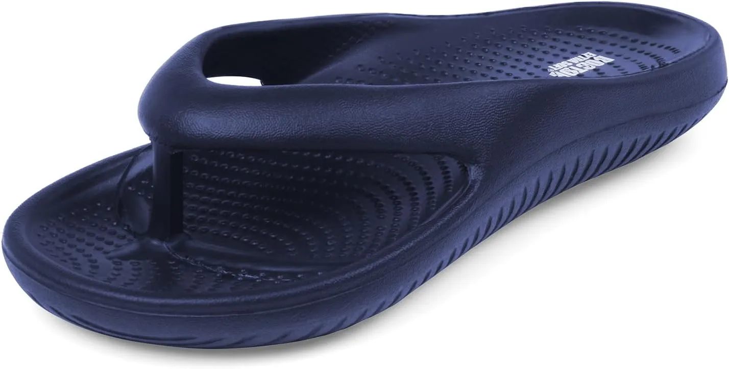 Men's Classic Casual Thong Slippers with Cushion FootBed for Adult |Comfortable & LightWeight | Stylish & Anti-Skid |Waterproof & Everyday Indoor Outdoor Flip Flops Gents/Boys D-506