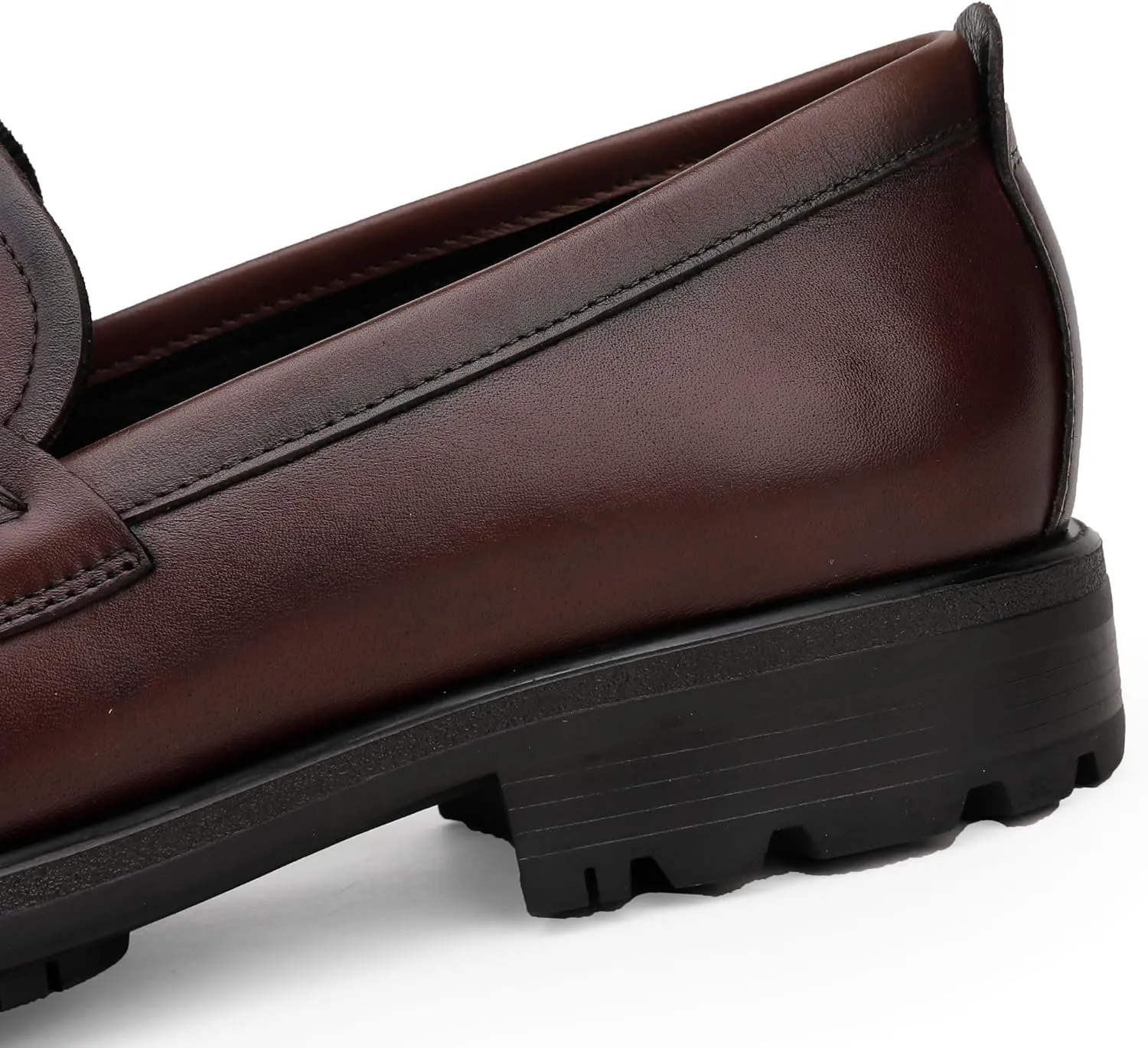 Men's Classic Leather Dress Loafers, Fashion Formal Handmade Buckle Bussiness Dress Shoes Party Slip-on Penny Loafer for Mens