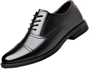 Men's Dress Loafer Shoes Casual Business Oxford Shoes for Men Genuine Leather Classic Lace Up Brogue