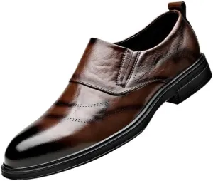 Men's Dress Shoes Slip On Pointed Toe Classic Formal Business Oxfords Shoes for Men