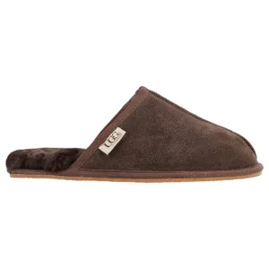 Mens Grosby Ugg Buck Slippers Casual Slip On Chocolate Shoes