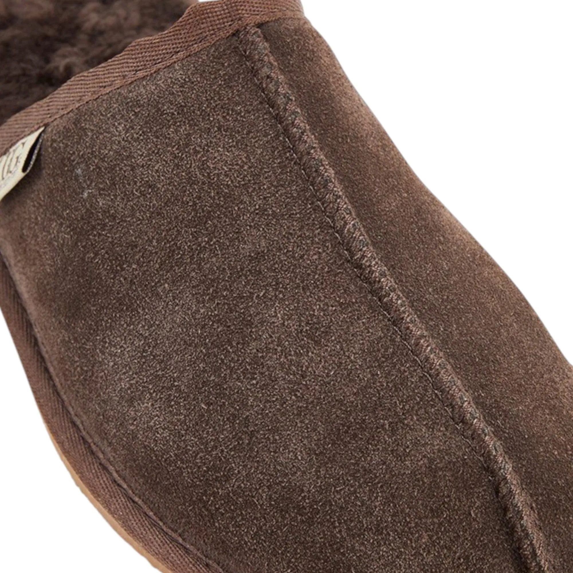 Mens Grosby Ugg Buck Slippers Casual Slip On Chocolate Shoes