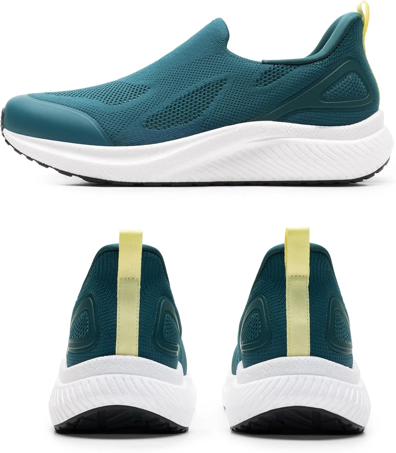Men's Hands-Free Slip On Walking Shoes Laceless Comfortable Tennis Sneakers