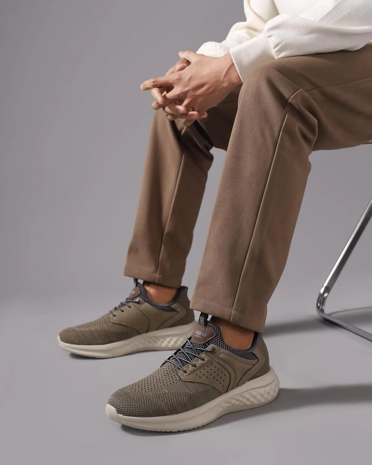 Mens Hands Free Walking Shoes Breathable Slip on Fashion Sneakers Daily Wear Casual Shoes