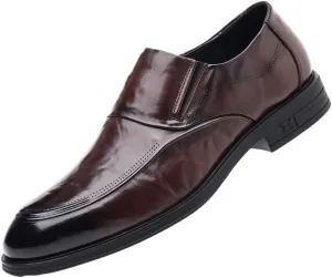 Mens Orthopedic Slip On Dress Shoes Brogue Loafers Business Formal Casual Comfortable Supportive Footwear