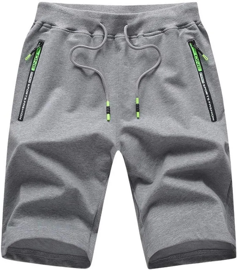 Mens Shorts Casual Men's Solid Lightweight Athletic Sport Running Shorts with Drawtring Workout Gym Shorts Training