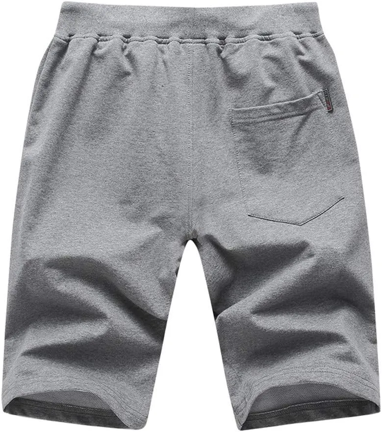 Mens Shorts Casual Men's Solid Lightweight Athletic Sport Running Shorts with Drawtring Workout Gym Shorts Training