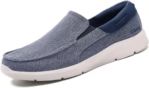 Mens Slip On Canvas Casual Loafer Lightweight Walking Shoes Cloth Shoes