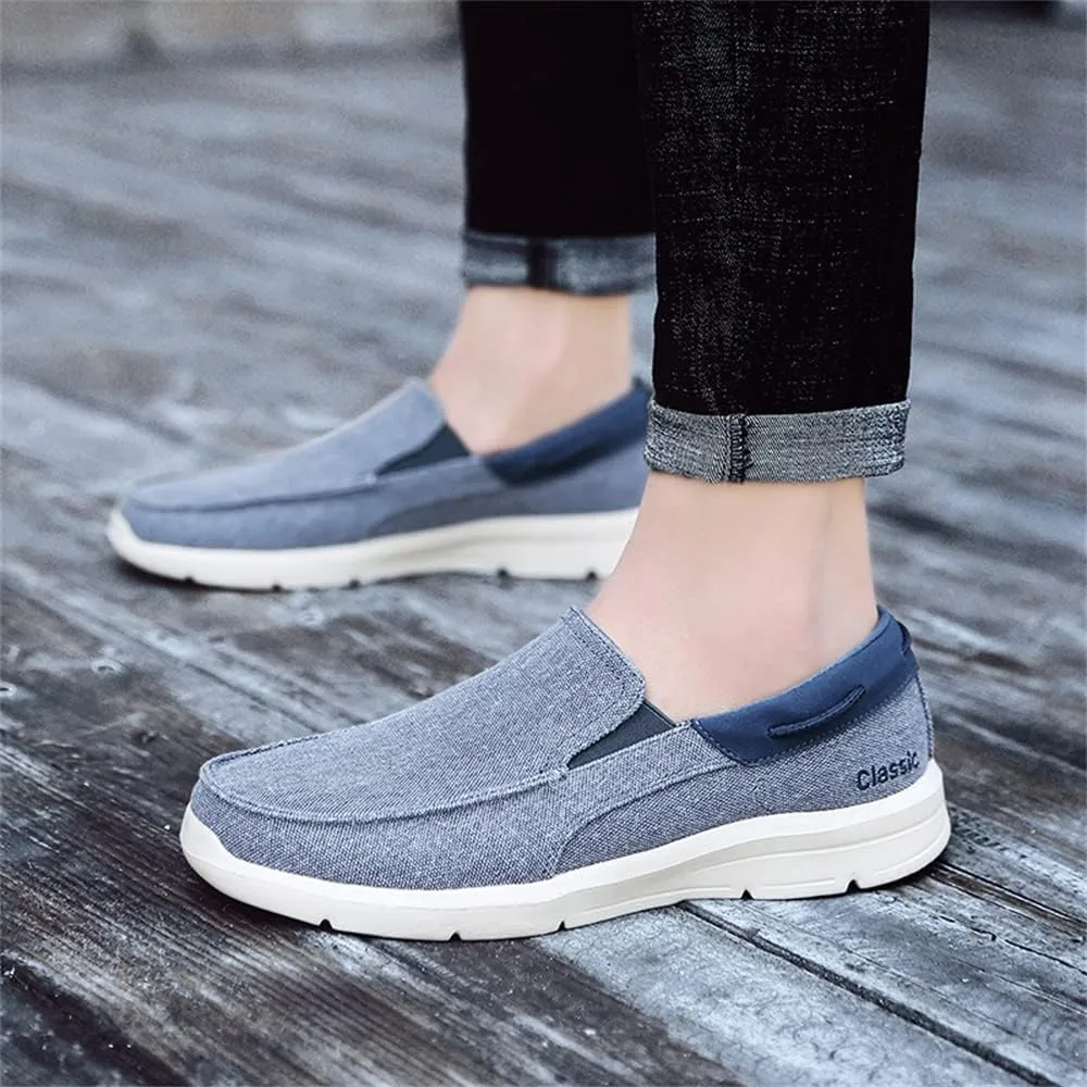 Mens Slip On Canvas Casual Loafer Lightweight Walking Shoes Cloth Shoes