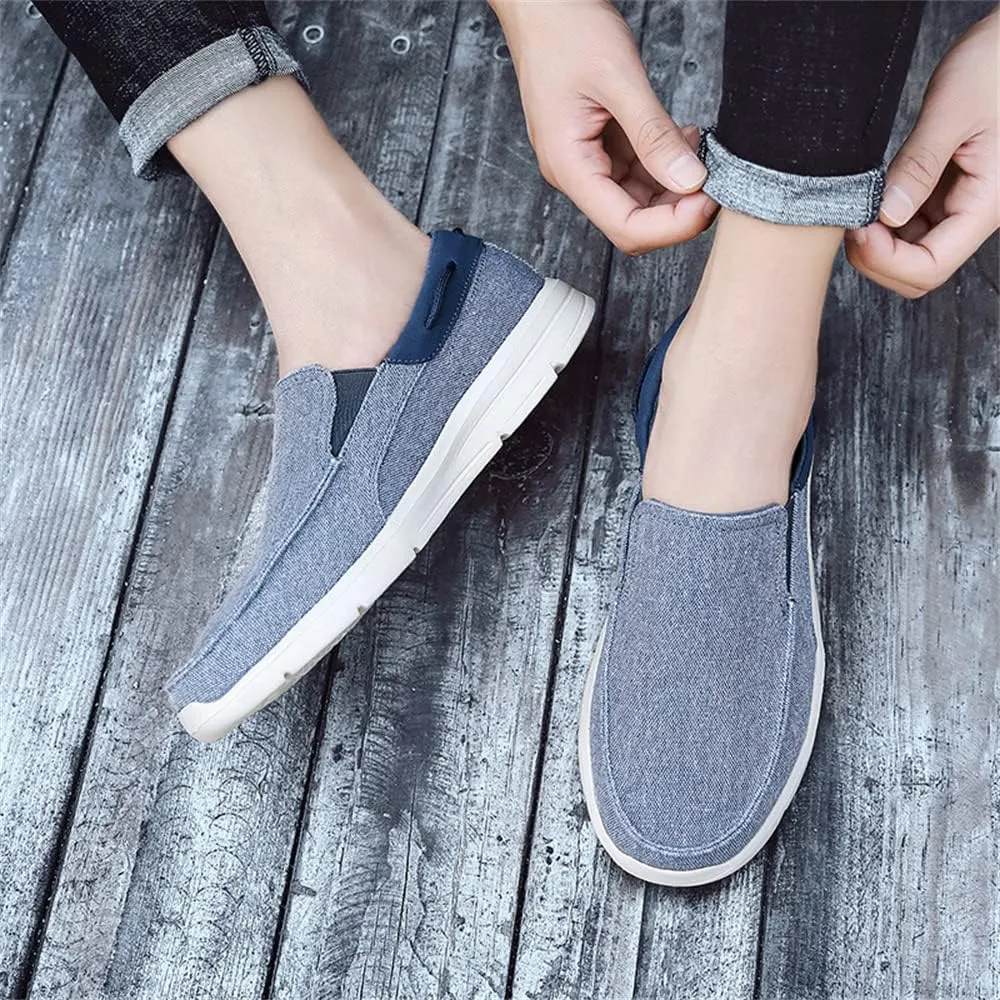 Mens Slip On Canvas Casual Loafer Lightweight Walking Shoes Cloth Shoes