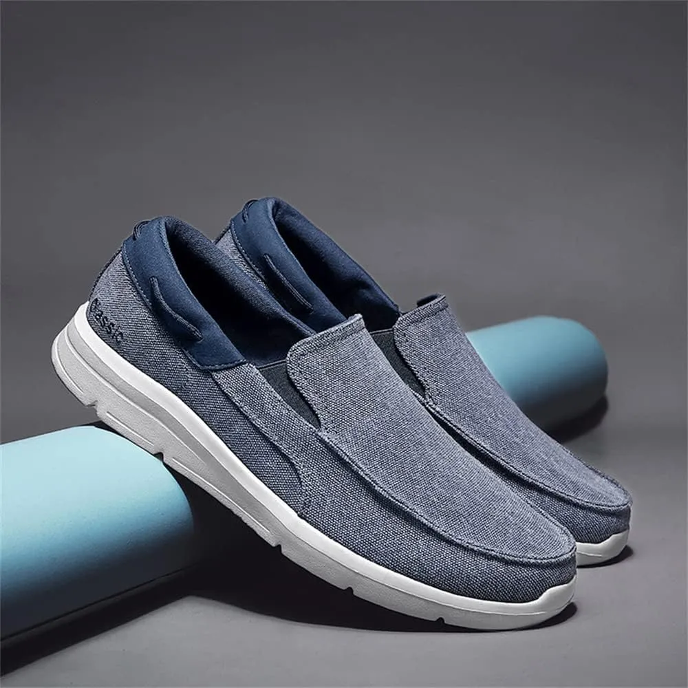 Mens Slip On Canvas Casual Loafer Lightweight Walking Shoes Cloth Shoes