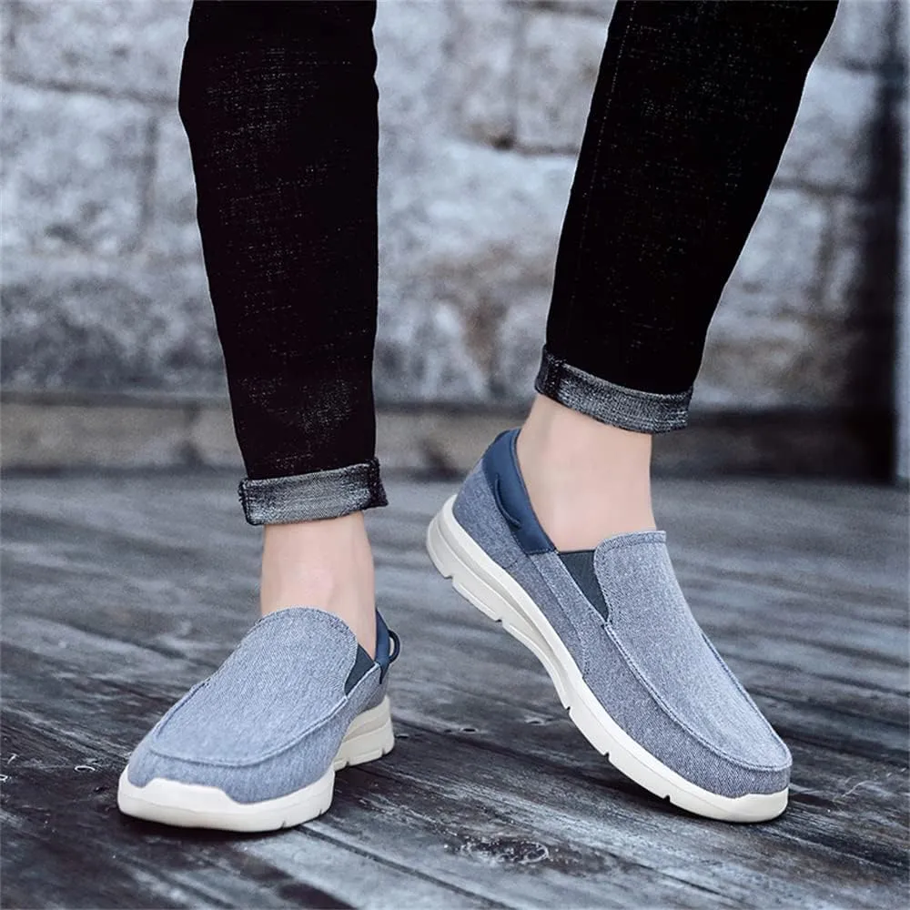 Mens Slip On Canvas Casual Loafer Lightweight Walking Shoes Cloth Shoes