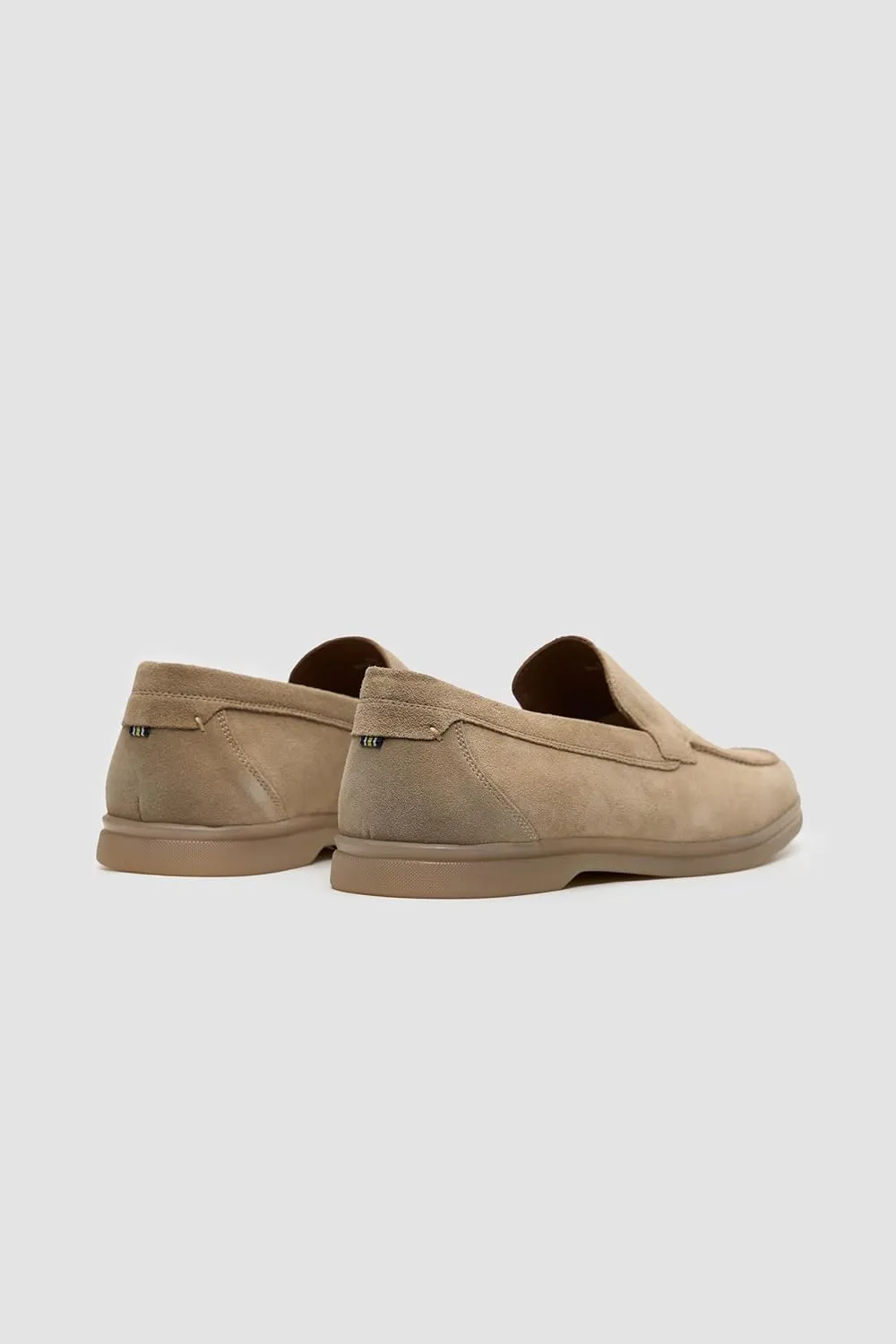 Men’s Suede Leather Slip-On Loafers - Business Smart Casual Moccasin-Style Shoes