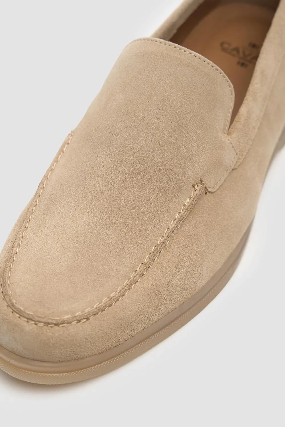 Men’s Suede Leather Slip-On Loafers - Business Smart Casual Moccasin-Style Shoes