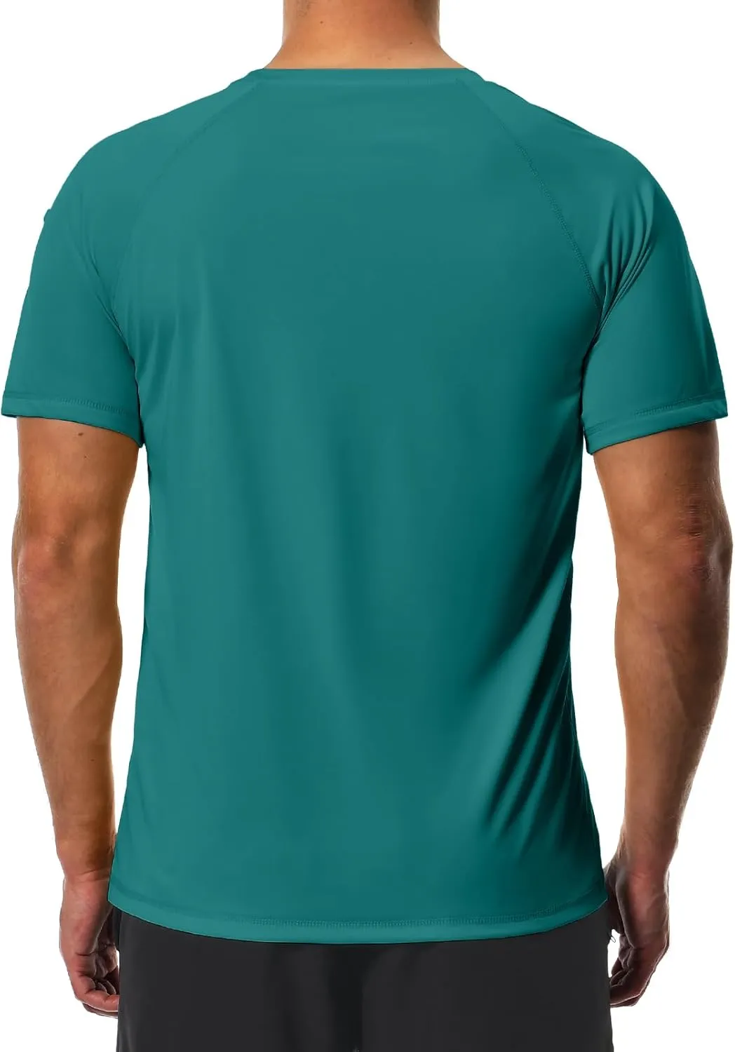 Men's Swim Shirts Quick Dry Rash Guard UPF 50  Sun Protection Fishing Beach Water Shirts Short Sleeve