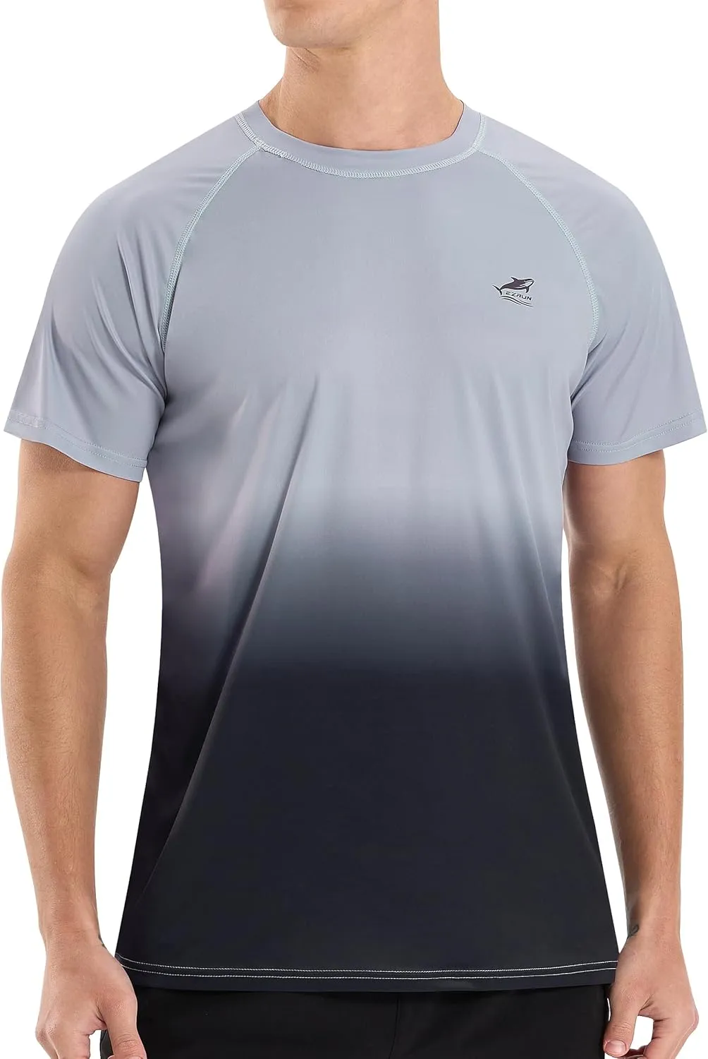 Men's Swim Shirts Rash Guard Short Sleeve UPF 50  UV Sun Protection SPF Shirt Quick Dry Swimming Fishing Water Beach T Shirts