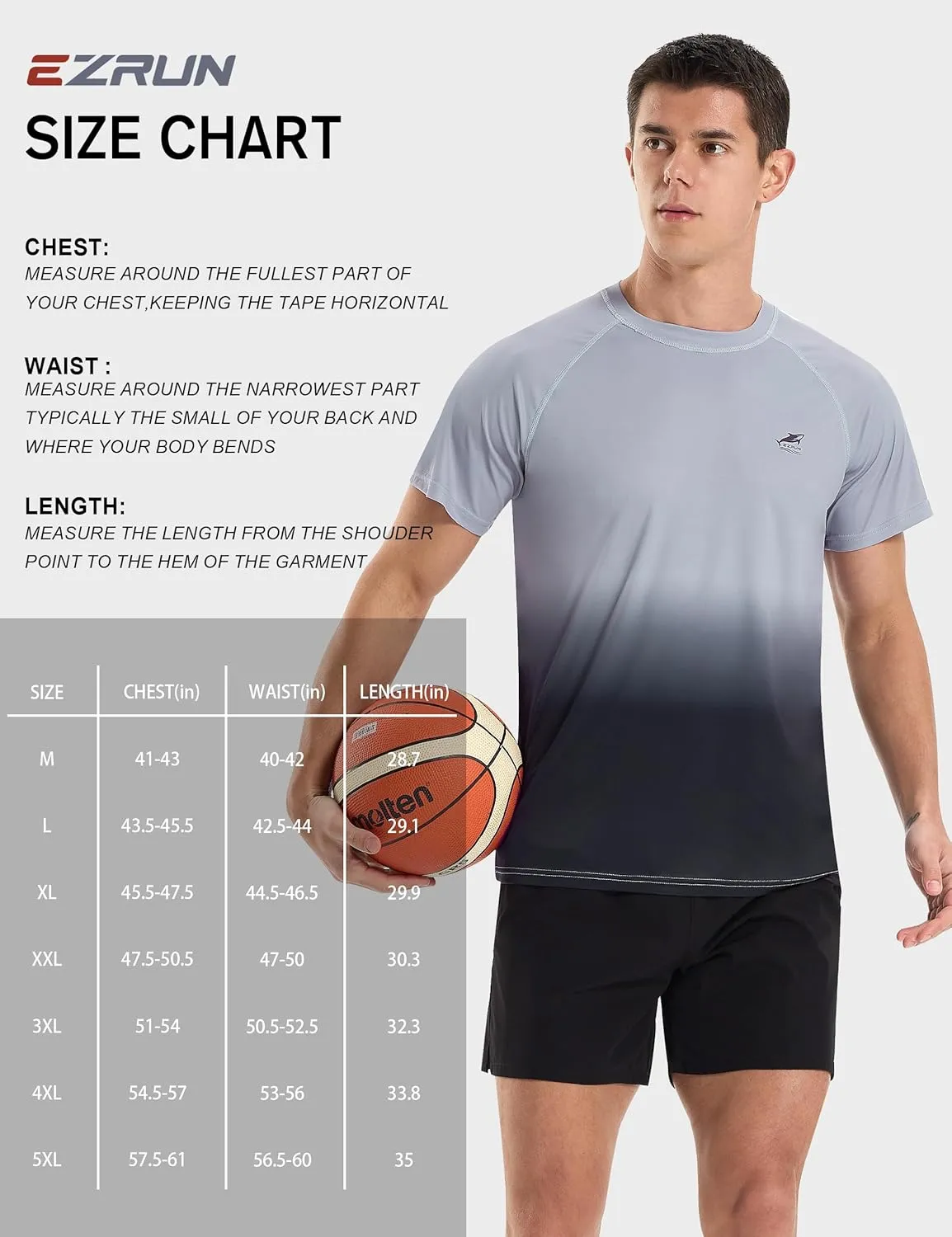 Men's Swim Shirts Rash Guard Short Sleeve UPF 50  UV Sun Protection SPF Shirt Quick Dry Swimming Fishing Water Beach T Shirts