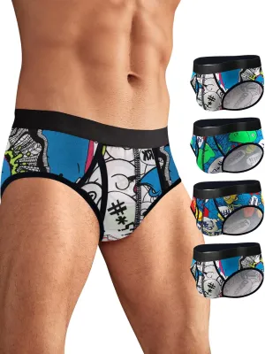 Men's Underwear Briefs Cotton for Men Soft Breathable Comfy U Pouch Brief